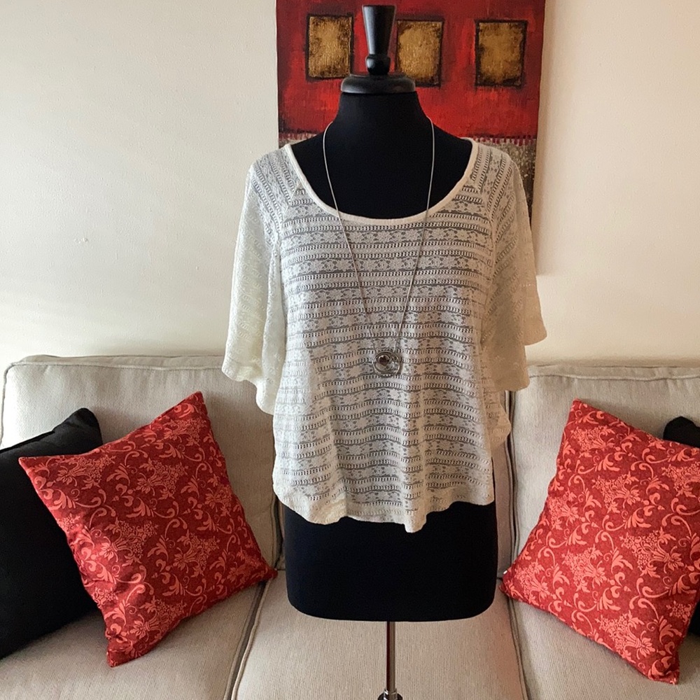 “SHEER FLORALS” Forever 21 Top